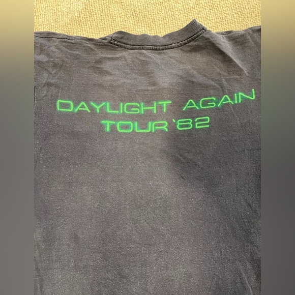 Vintage 80s Crosby Stills Nash Daylight Again Tour Top Concert Ufo T-Shirt Large - Picture 10 of 11